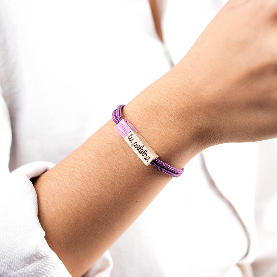 pulsera personalizada mujer lilac